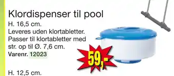 Harald Nyborg Klordispenser til pool tilbud