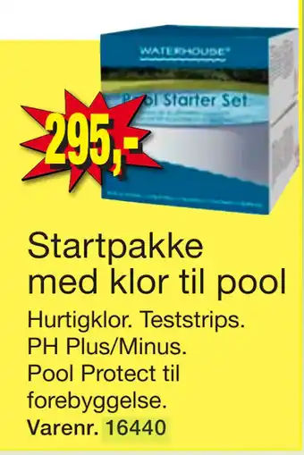 Harald Nyborg Startpakke med klor til pool tilbud