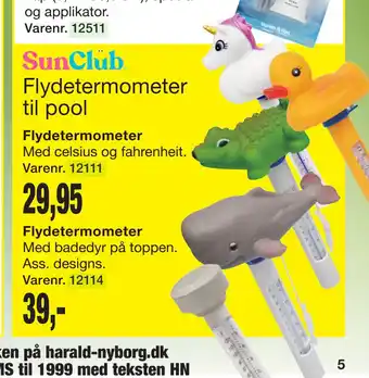 Harald Nyborg Flydetermometer til pool tilbud