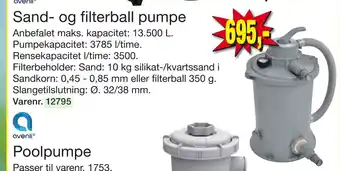Harald Nyborg Sand- og filterball pumpe tilbud