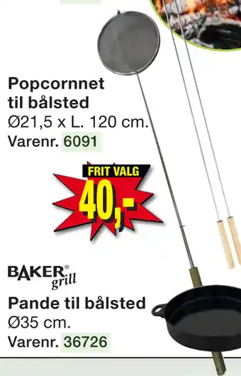 Harald Nyborg Popcornnet til bålsted tilbud