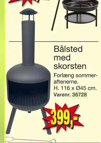 Harald Nyborg Bålsted med skorsten tilbud