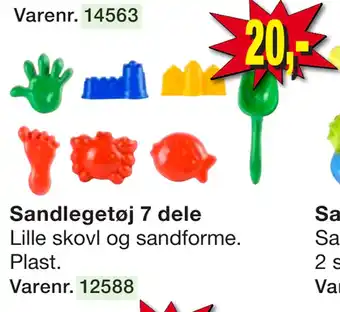 Harald Nyborg Sandlegetøj 7 dele tilbud