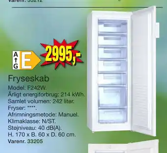 Harald Nyborg Fryseskab tilbud