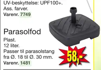 Harald Nyborg Parasolfod tilbud