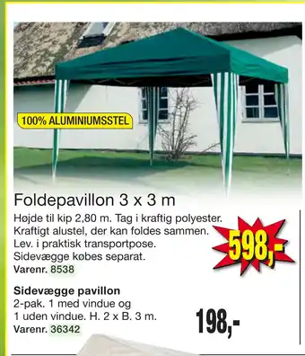 Harald Nyborg Sidevægge pavillon tilbud