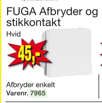 Harald Nyborg FUGA Afbryder og stikkontakt tilbud