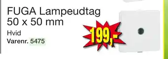 Harald Nyborg FUGA Lampeudtag 50 x 50 mm tilbud
