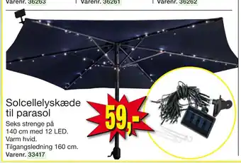 Harald Nyborg Solcellelyskæde til parasol tilbud