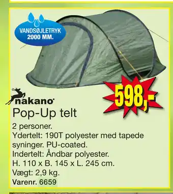 Harald Nyborg Pop-Up telt tilbud