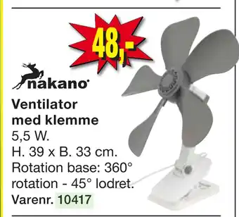 Harald Nyborg Ventilator med klemme tilbud