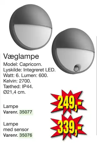 Harald Nyborg Væglampe tilbud