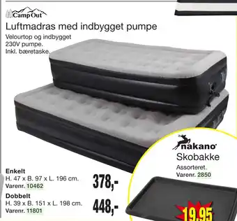 Harald Nyborg Luftmadras med indbygget pumpe tilbud