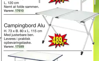 Harald Nyborg Campingbord Alu tilbud