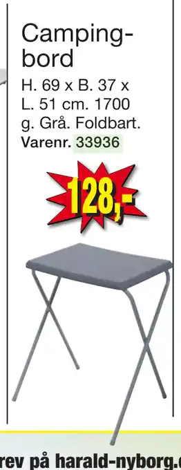 Harald Nyborg Campingbord tilbud