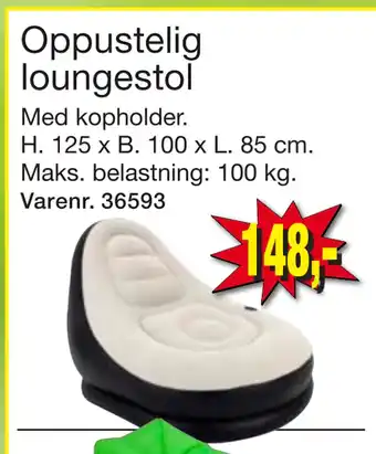 Harald Nyborg Oppustelig loungestol tilbud