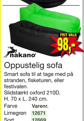 Harald Nyborg Oppustelig sofa tilbud