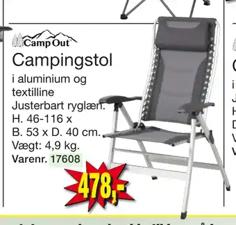 Harald Nyborg Campingstol tilbud