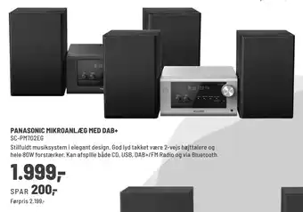 Panasonic Center PANASONIC MIKROANLÆG MED DAB+ tilbud