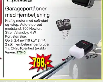 Harald Nyborg Garageportåbner med fjernbetjening tilbud