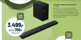 Panasonic Center PANASONIC SOUNDBAR MED SUBWOOFER tilbud