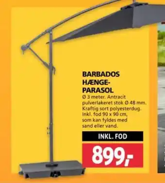 XL-BYG BARBADOS HÆNGE- PARASOL tilbud