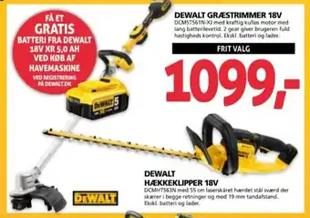 XL-BYG DEWALT GRÆSTRIMMER 18V tilbud