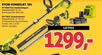 XL-BYG RYOBI KOMBISÆT 18V tilbud