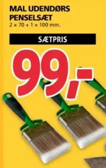 MAL UDENDØRS PENSELSÆT