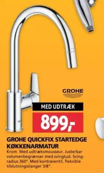 XL-BYG GROHE QUICKFIX STARTEDGE KØKKENARMATUR tilbud
