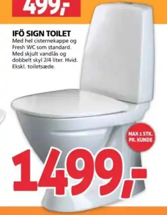 XL-BYG IFÖ SIGN TOILET tilbud
