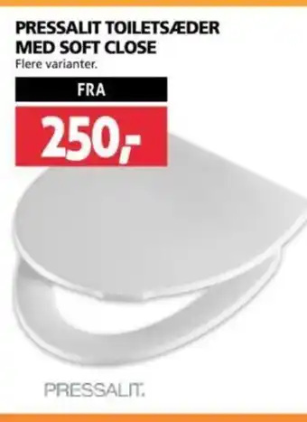 XL-BYG PRESSALIT TOILETSÆDER MED SOFT CLOSE tilbud