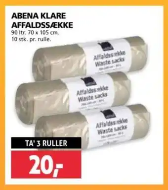 XL-BYG ABENA KLARE AFFALDSSÆKKE tilbud
