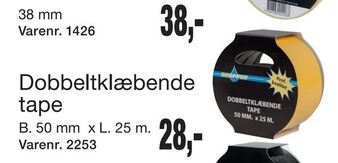 Harald Nyborg Dobbeltklæbende tape tilbud