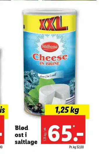Let-Køb Blød ost i saltlage tilbud
