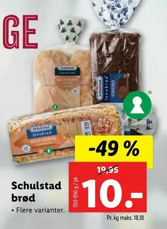 Let-Køb Schulstad brød tilbud