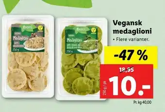 Let-Køb Vegansk medaglioni tilbud