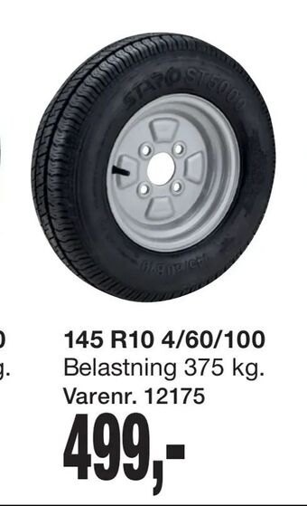 Reservehjul til trailer