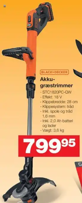 Bauhaus Akku- græstrimmer tilbud