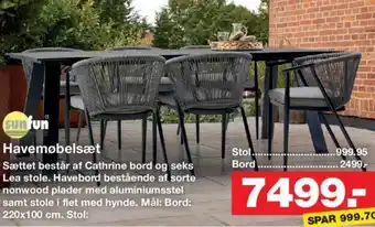 Bauhaus Havemøbelsæt tilbud