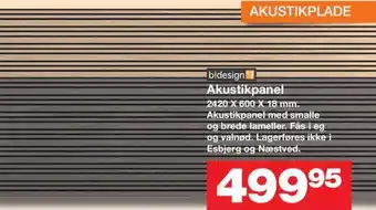 Bauhaus Akustikpanel tilbud