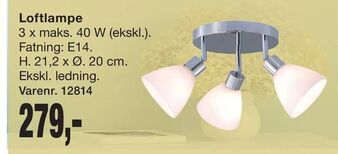 Harald Nyborg Loftlampe tilbud
