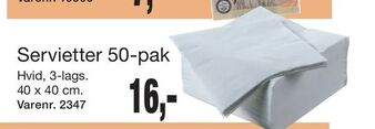Servietter 50-pak