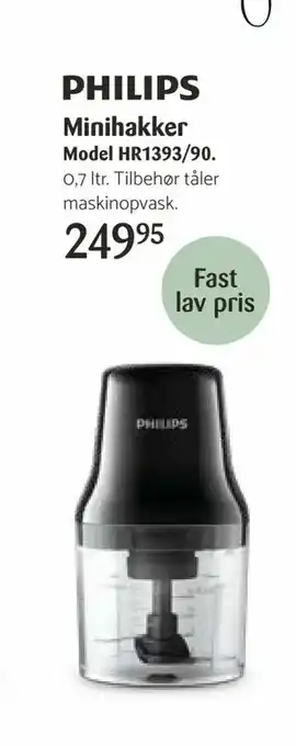 Kop & Kande Minihakker Model HR1393/90 tilbud