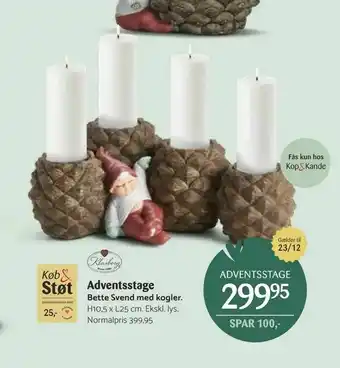 Adventsstage Bette Svend med kogler