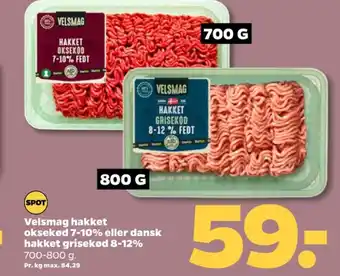 Netto Hakket grisekød 8-12% tilbud