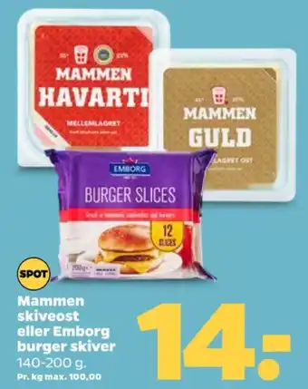 Netto Skiveost Burger Slices tilbud