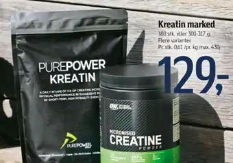 Føtex Kreatin marked tilbud