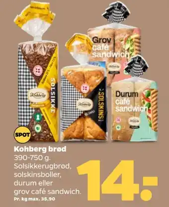 Netto Cafe Sandwich Grov tilbud