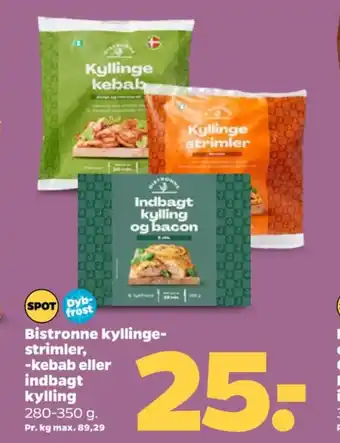 Netto Indbagt kylling og bacon tilbud